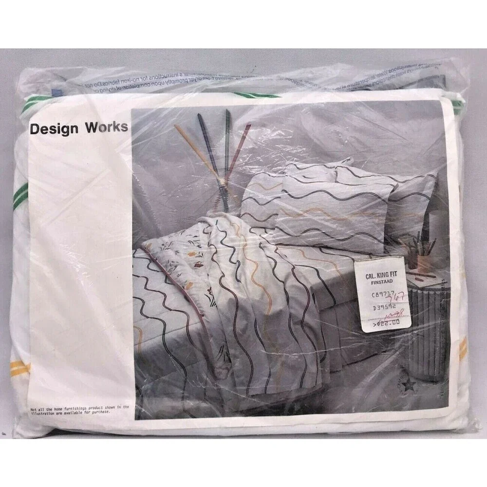 Vintage Burlington Industries Design Works California King Fitted Sheet